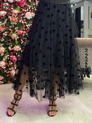 Jupe Tulle Coeurs Noirs