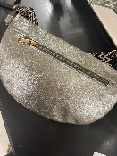 Sac Banane Étain Brillant