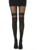 Collants Chaussettes Bandeau Festonné 