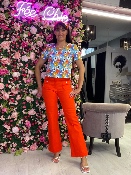 Pantalon Woodstock Marguerite Orange 