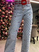 Pantalon Vichy Cerises