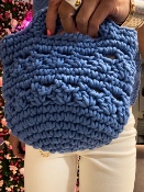 Sac Crochet Bleu