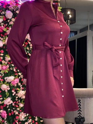 Robe Patineuse Bordeaux