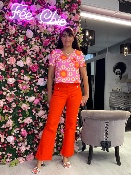 Pantalon Woodstock Marguerite Orange 