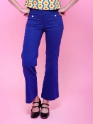 Pantalon Woodstock Marguerite Bleu Bic