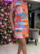 Robe Courte Tropicale 