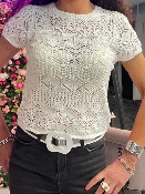 Haut Crochet Blanc