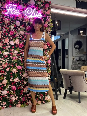 Robe Tex Bleue/Marron