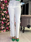 Pantalon Woodstock Marguerite Blanc 